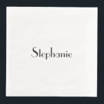 Name Monogram Template Black White Custom 2022 Napkin<br><div class="desc">Designed with text template for monogram name and elegant two tone background in black and white,  this is great for occasions like weddings,  bridal shower,  birthdays,  anniversary,  Christmas,  holidays etc. You may change the background colour as you wish.</div>