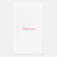 Name Monogram Template Pink White Custom 2023