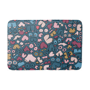 Name neutral breast pattern bath mat
