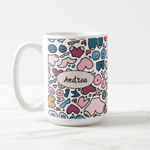Name neutral breast pattern coffee mug