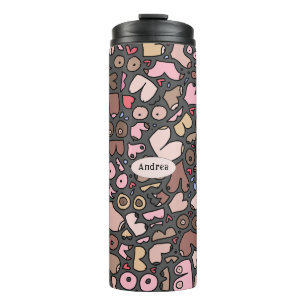 Name neutral breast pattern thermal tumbler