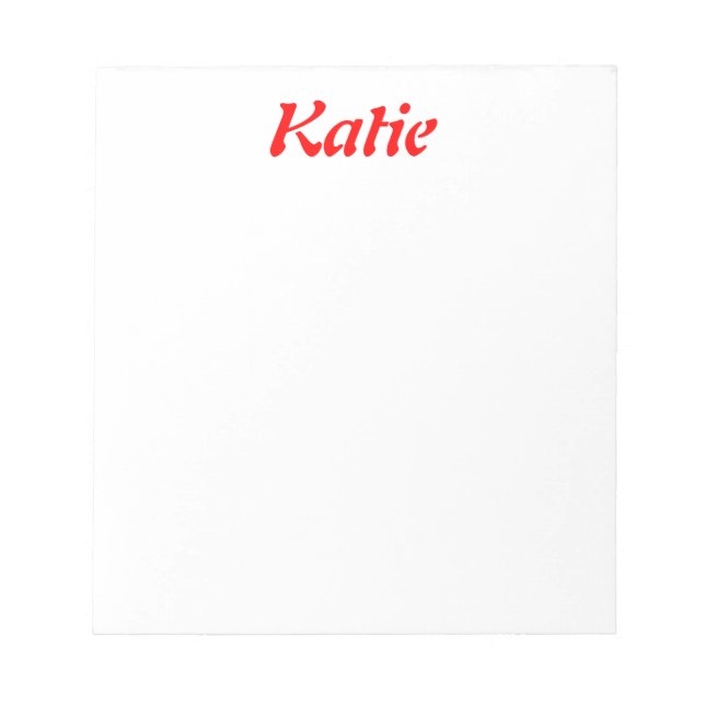 Name Note Pad (Front)