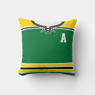 Name & Number Customizable Hockey Jersey Pillow
