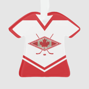 Name & Number Jersey Canada Logo Ornament
