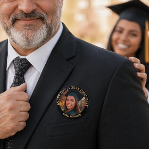 Name of Graduate Photo Year With Honours Degree 2 Inch Round Button