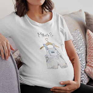 Name on Mother-to-Be T-shirt Baby Shower