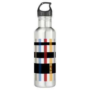 Name or Initials & Modern Weaving Stripes 710 Ml Water Bottle