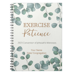 Name Personalized 2023 JW Exercise Patience Notebook