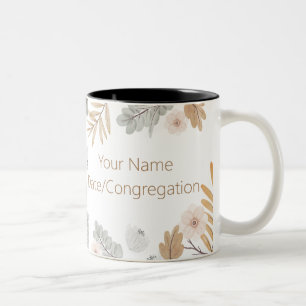 Name Personalized 2023 JW Exercise Patience  Two-Tone Coffee Mug