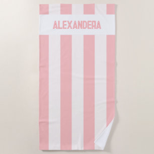 Name Pink Bachelorette Party Bridesmaid  Beach Towel
