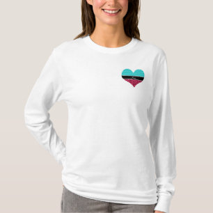 Name pink leopard turquoise chevrons T-Shirt