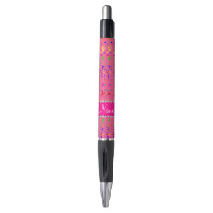 Name pink rainbow gymnastics hearts stars pen