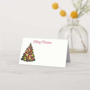 Name Place Card-Christmas Tree Card