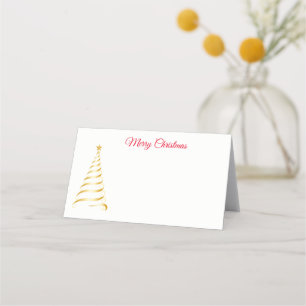 Name Place Card-Christmas Tree Card