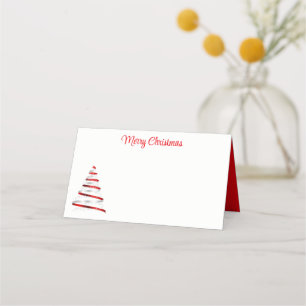 Name Place Card-Christmas Tree Place Card