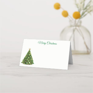 Name Place Card-Christmas Tree Place Card