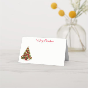 Name Place Card-Christmas Tree Place Card