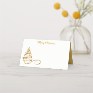 Name Place Card-Christmas Tree Place Card
