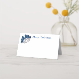Name Place Card-Silver Bells Card