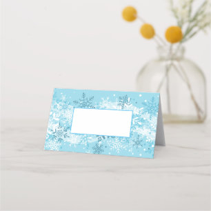Name Place Card-Snowflakes Card