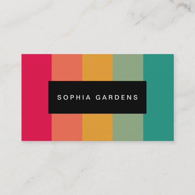 Name Plate - Colours Business Card (Front)