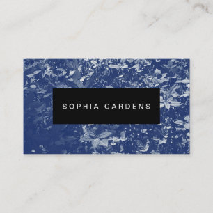 Name Plate - Plants - Cyanotype Style Business Card