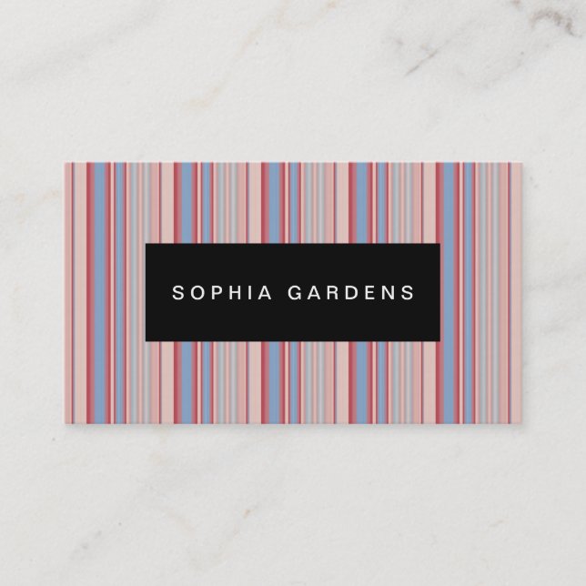Name Plate - Stripes 310515 (12) Business Card (Front)
