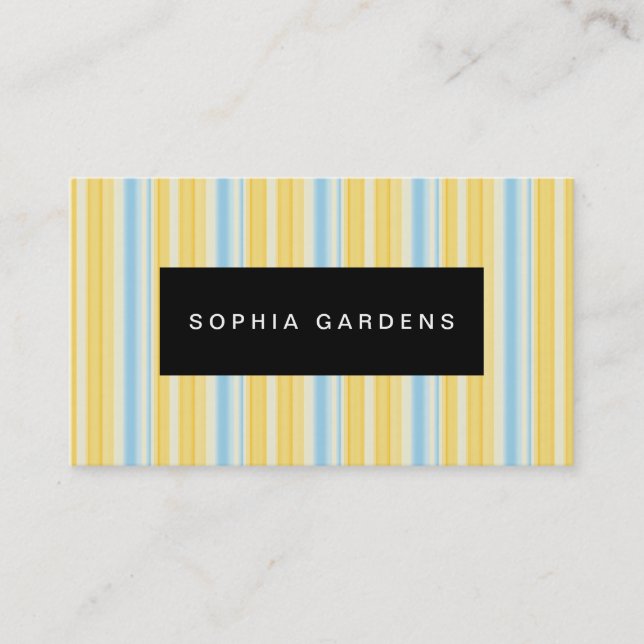 Name Plate - Stripes 310515 (1) Business Card (Front)