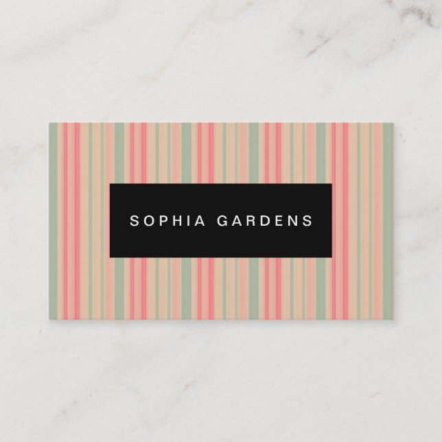 Name Plate - Stripes 310515 (5) Business Card (Front)