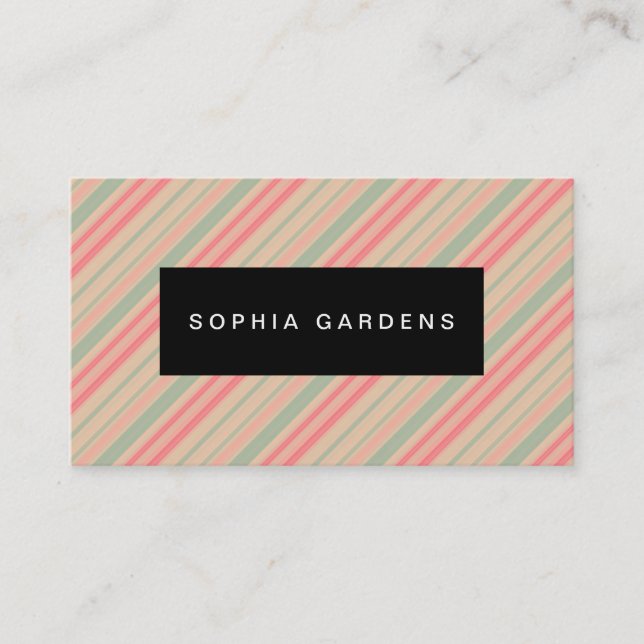 Name Plate - Stripes 310515 (5) Business Card (Front)