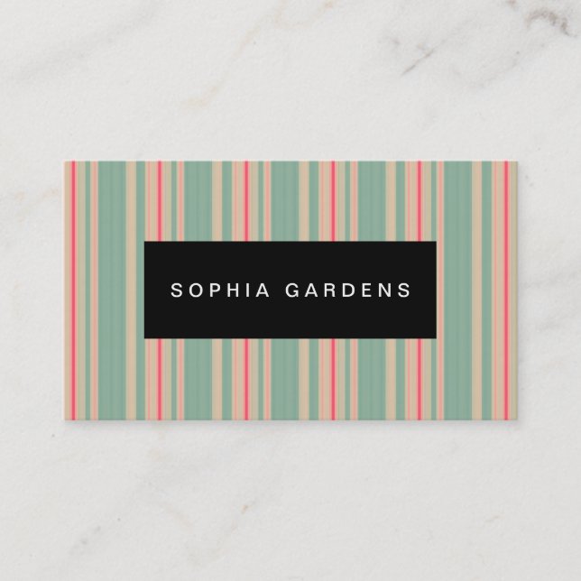 Name Plate - Stripes 310515 (7) Business Card (Front)