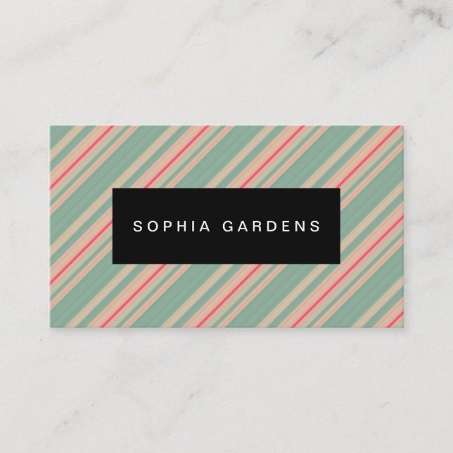 Name Plate - Stripes 310515 (7) Business Card (Front)