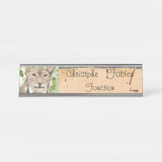 Name plates cat  lynx 1 . animals .