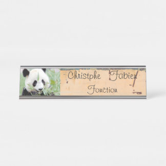 Name plates giant panda 2 .