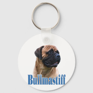 Name Red Bullmastiff  Keychain