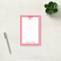 Name red stripes bow trendy elegant stylish