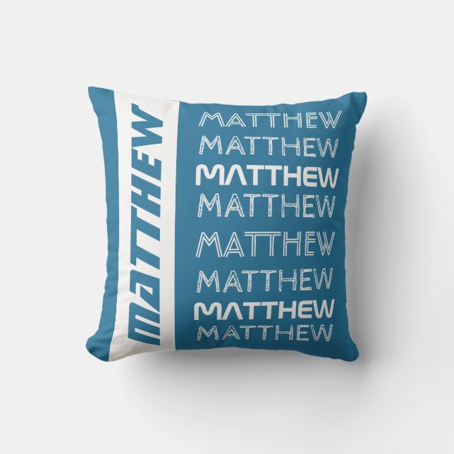 Name Repeating custom pillows (Front)