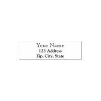 Name return address stamp classic letters