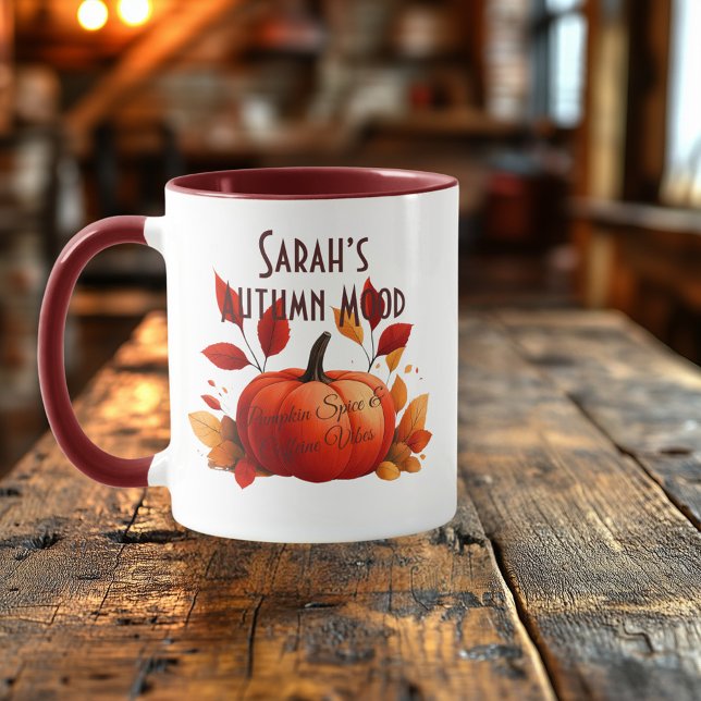 Name´s Autumn Mood Coffee – Pumpkin Spice Vibes Mug (Creator Uploaded)