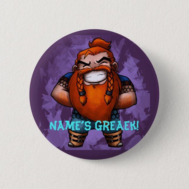 Name’s Greaek purple pin (Front)