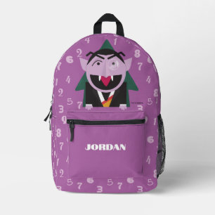 Name Sesame Street   Count von Count Printed Backpack