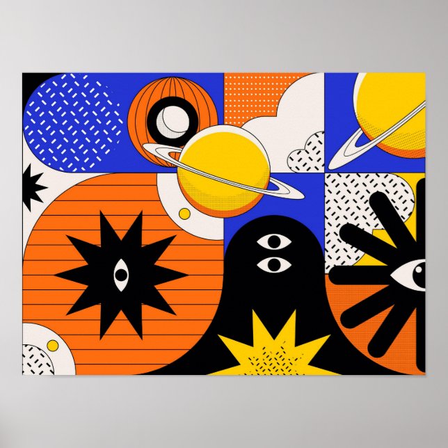 Name Size A3 Bauhaus Art Poster 2 (Front)