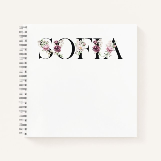 Name Sofia.My name is Sofia. Notebook (Front)