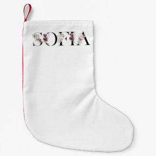 Name Sofia. Small Christmas Stocking