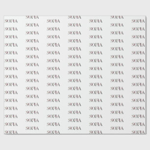 Name Sofia Wrapping Paper