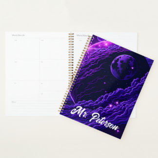 Name Space Scene Science Teacher End of Year Planner