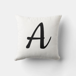 Name starting with A Throw Pillow
