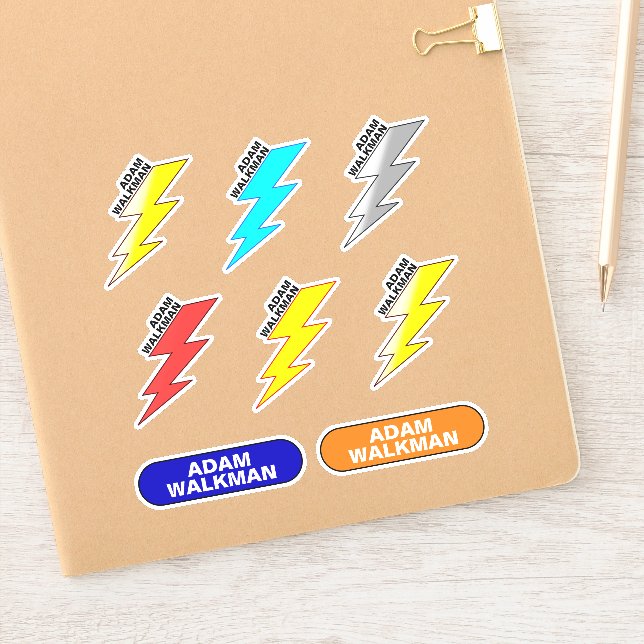 Name Stickers for Kids (School Waterproof Labels) (Notebook)