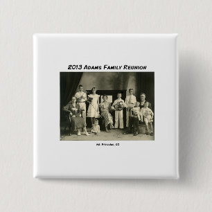 Name Tag Adams Reunion 2 Inch Square Button