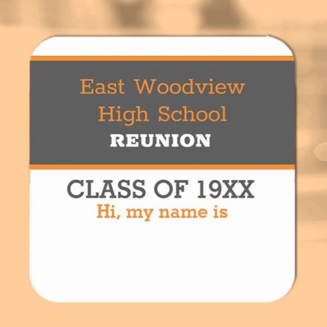 Name Tag! Custom Class Reunion Stickers (Creator Uploaded)